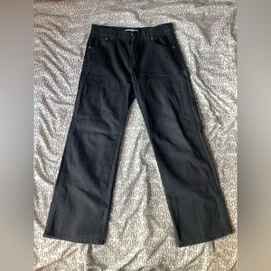 Men’s Pacsun Black Wash Baggy Carpenter Jeans
